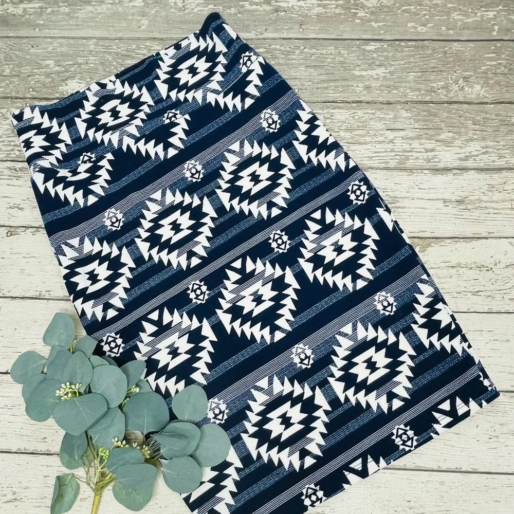 Miss & Missy Tribal Print Pencil Skirt - Picture 1 of 6
